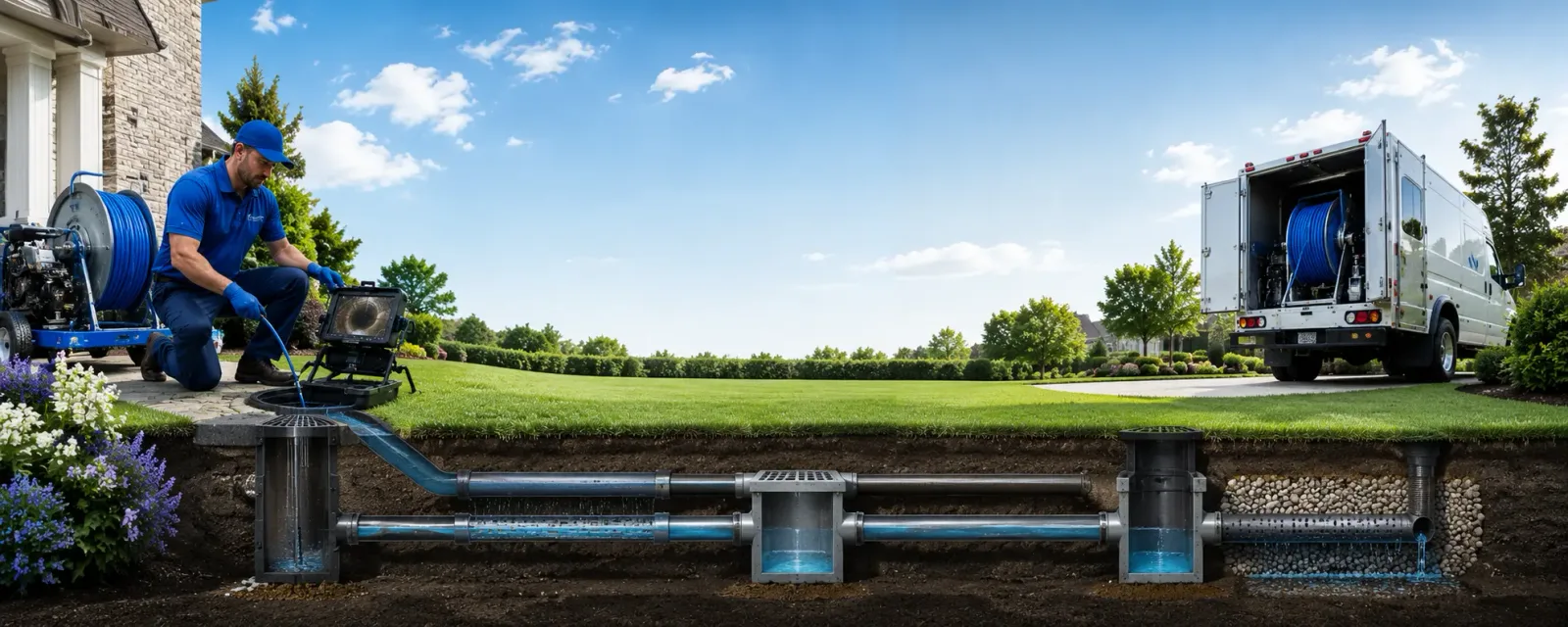 Outdoor drain cleaning information for Anabel, MO